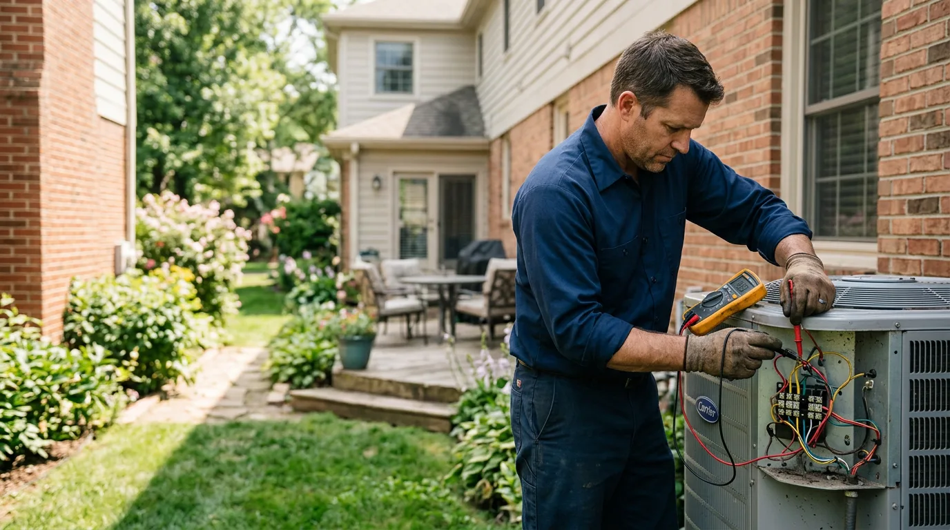 HVAC technician working near Malakoff, TX